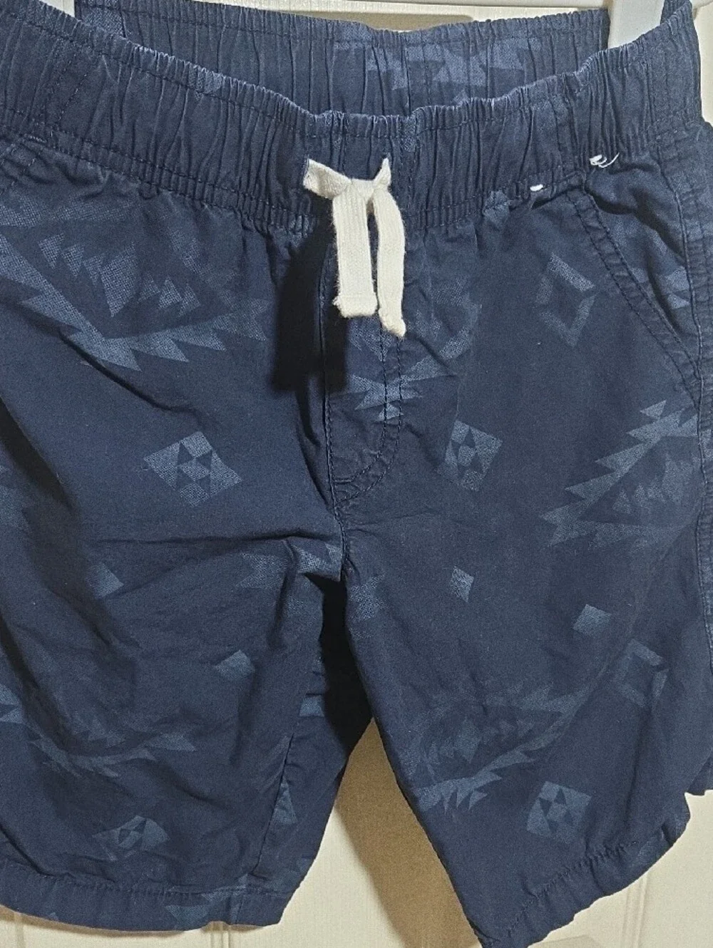 Gymboree Navy Blue Geometric Print Boys Shorts